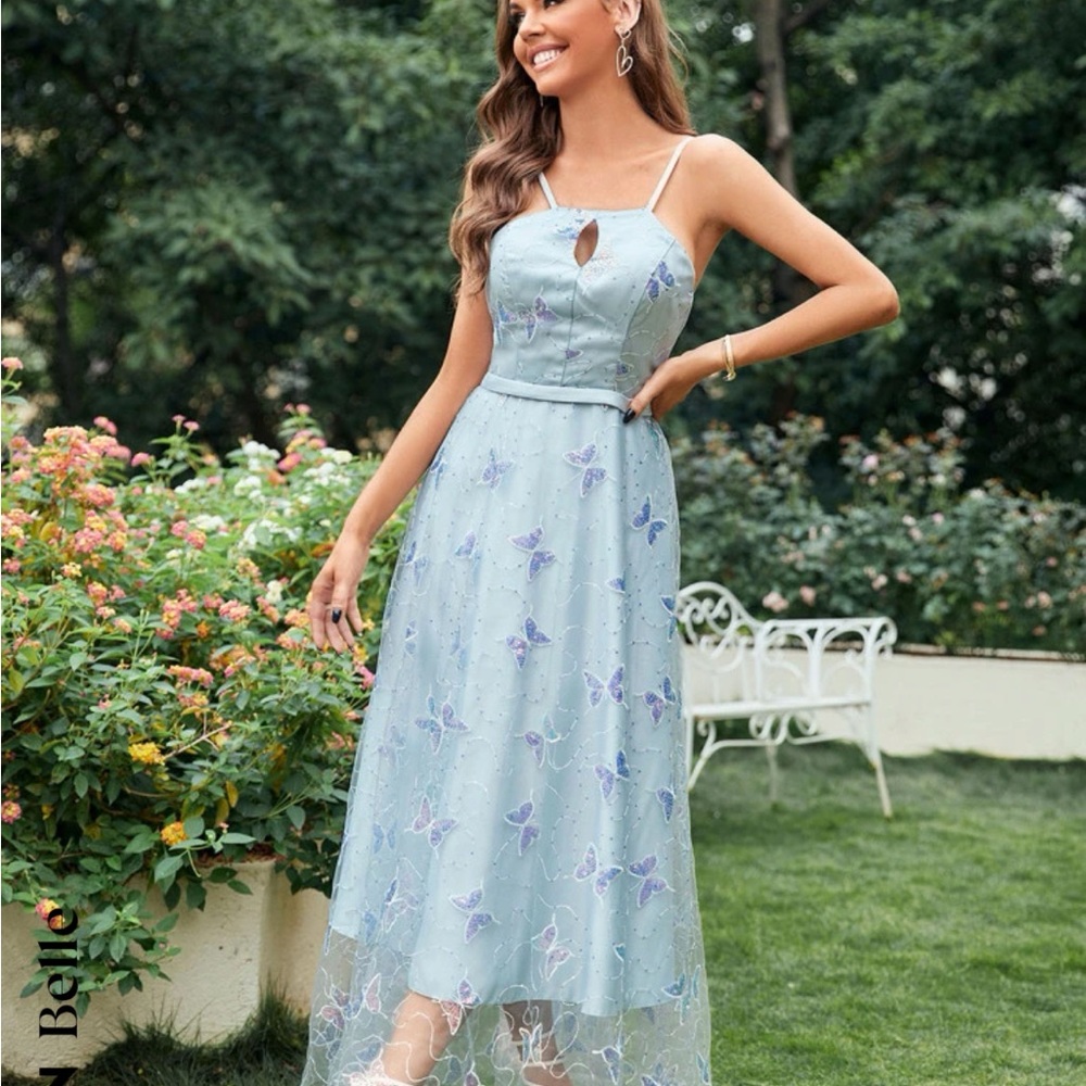 SHEIN Butterfly Mesh Dress